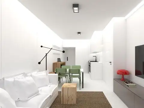 Departamento 2 ambientes con 1 baño