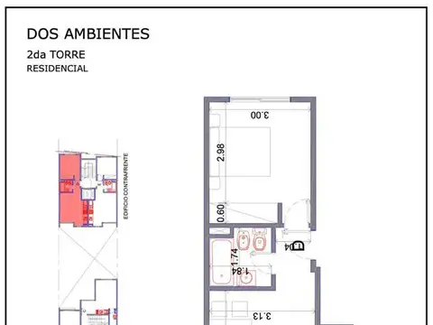 Departamento en Venta de 2 ambientes