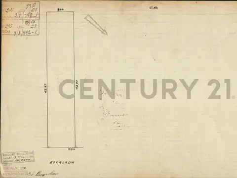 Terreno en Venta 42,97  mts Fondo