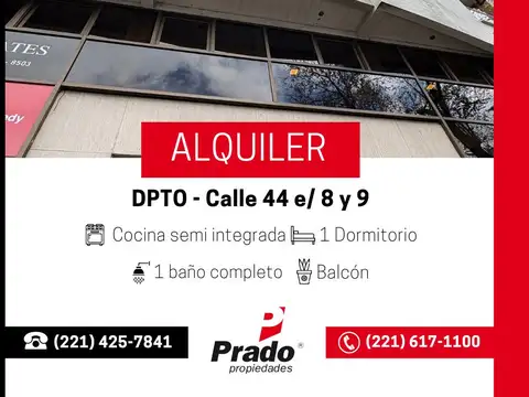 DEPTO DE CATEGORIA - 1 DORMITORIO - ZONA CENTRO - CON BALCÓN - COCHERA