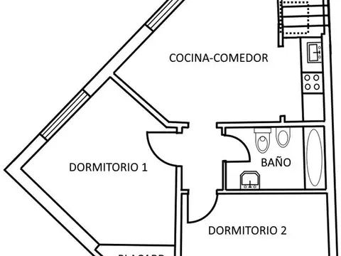 Departamento en Venta de 2 dormitorios
