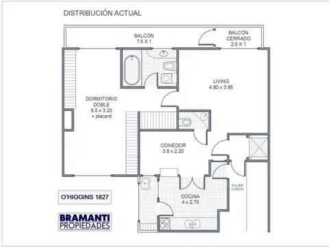 Departamento en Venta de 1 dormitorio