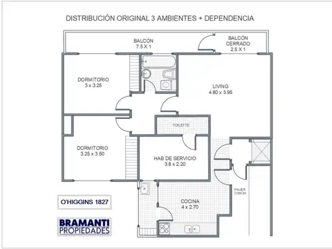 Departamento en Venta en Belgrano, USD 186.000