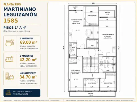 Departamento en Venta en Mataderos, USD 68.000
