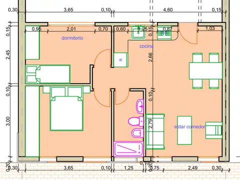 Depto Tipo Casa en Venta de 2 dormitorios