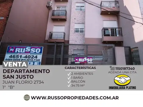 Departamento en Venta en San Justo, Partido de La Matanza