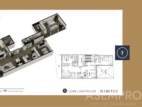 Venta Departamento 3 ambientes en Caballito Estilo Nordico