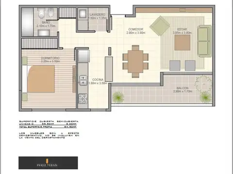 Departamento en Venta de 2 ambientes