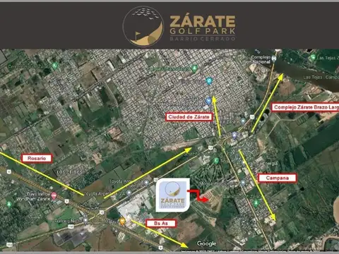 Ruta Provincial 6 zarate golf park