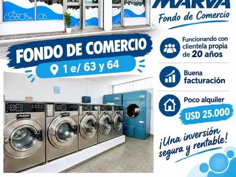 Venta de Fondo de Comercio Lavadero Marva