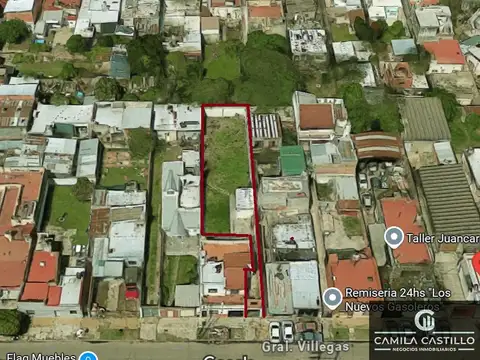 Terreno en Venta 9,70  mts Fondo