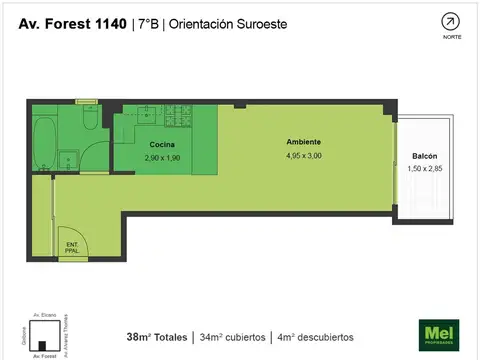 Av. Forest 1100, Piso 7