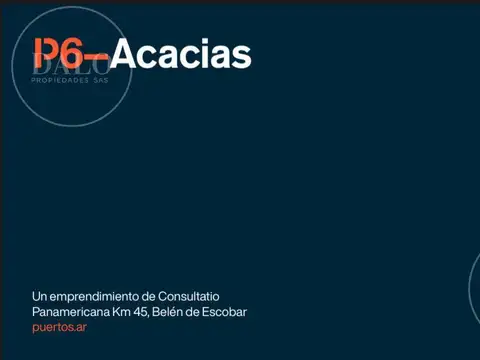 Lote en venta Barrio Acacias FINANCIACION 