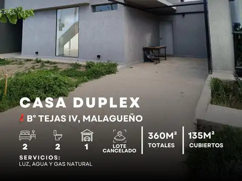 Venta Casa De 2 Dormitorios en Barrio Privado Tejas 4 con Lote Cancelado