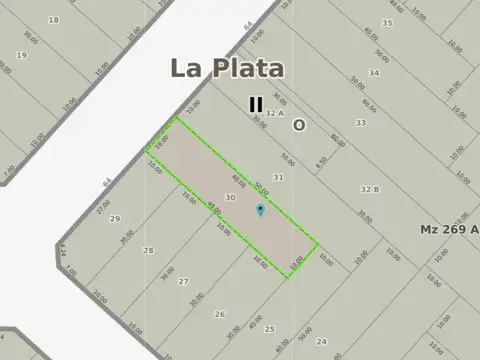 Terreno en Venta 40  mts Fondo