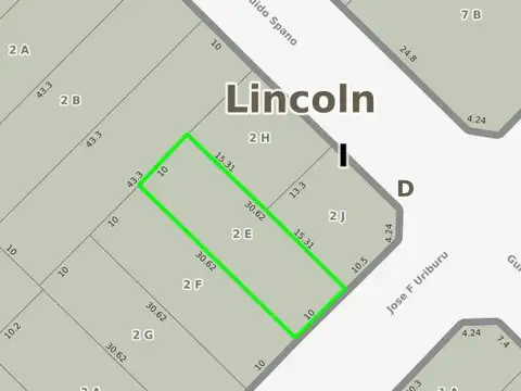 Terreno en Venta de 306,0 m2