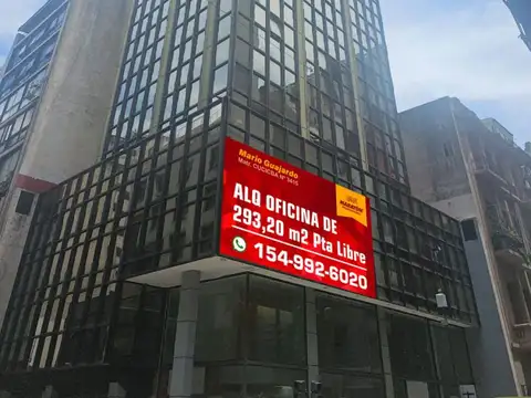 Oficina en alquiler en Microcentro de 300 m2 con 2 cocheras