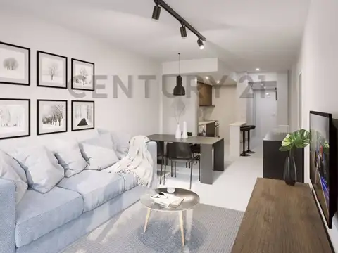 Departamento 2 ambientes con 1 baño