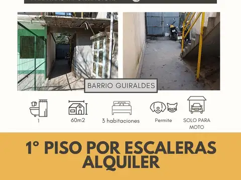 SE ALQUILA DOS DORMITORIOS Bº GUIRALES
