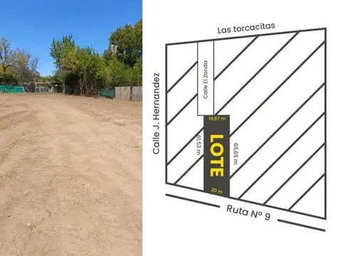Lote comercial sobre Ruta 9
