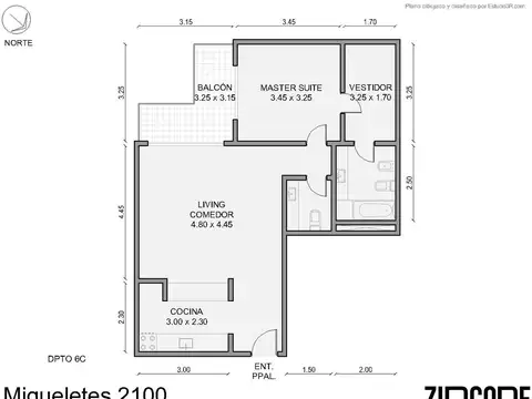 Departamento en Venta de 2 ambientes