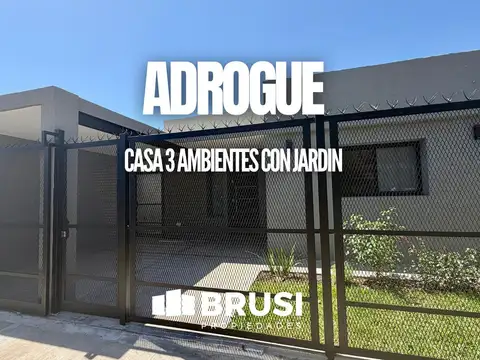 CASA EN VENTA EN ADROGUE - 3 AMBIENTES - A ESTRENAR
