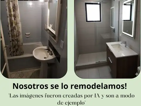 Departamento 3 ambientes con 1 baño