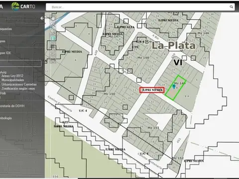 Terreno en Venta de 1102,0 m2