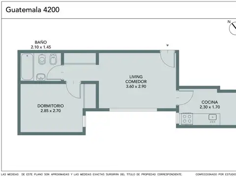 Departamento en Venta de 2 ambientes