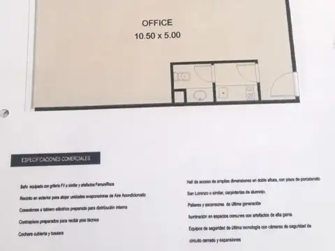 Oficina en Venta con 1 cochera