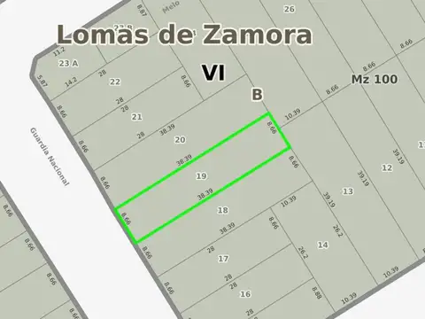Terreno en Venta en Banfield, USD 75.000