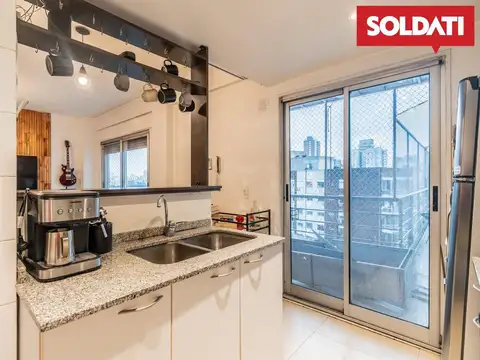 Departamento 2 ambientes con 1 baño