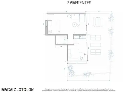 Departamento en el emprendimiento SOUL ELCANO 3779