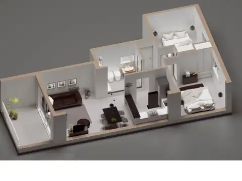 Departamento en Venta de 3 ambientes