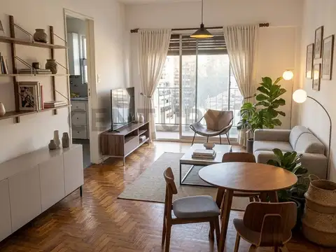 Monoambiente con balcón en venta Almagro