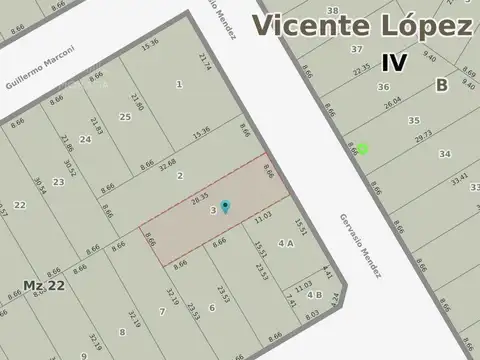 Terreno en Venta de 254,0 m2