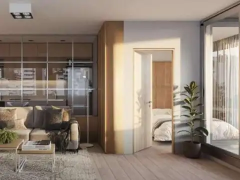 Departamento 2 ambientes con 1 baño