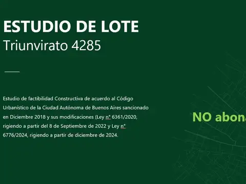 Terreno en Venta 8  mts Frente