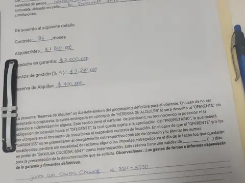 Departamento en Alquiler con 1 cocheras