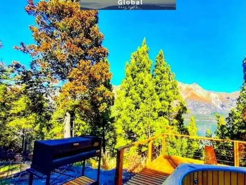 FABULOSA CABAÑA EN BARRIO CERRADO, COSTA LAGO CHOLILA, CHUBUT PATAGONIA ARGENTINA