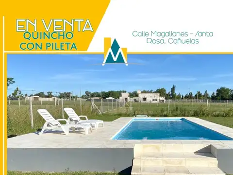 QUINCHO CON PISCINA EN VENTA.-