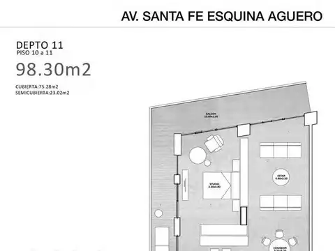 AV. SANTA FE Y AGUERO