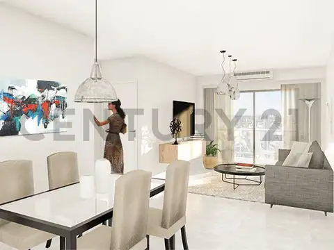 Departamento 3 ambientes con 2 baños