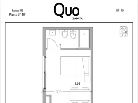 Departamento monoambiente en alquiler