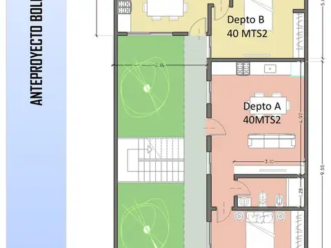 Depto Tipo Casa en Venta de 2 ambientes
