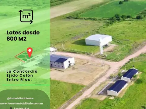 LOTES EN VENTA LA CONCORDIA