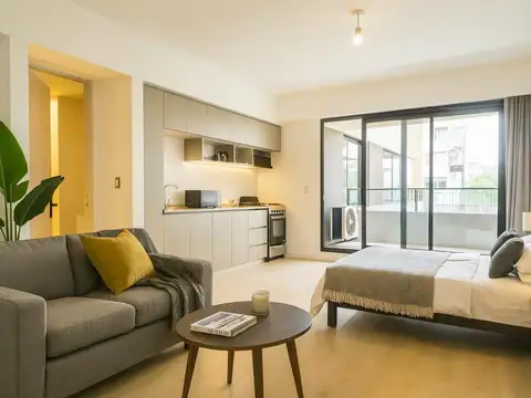 Departamento en venta en Belgrano – Monoambiente moderno con amenities y balcón pileta solarium