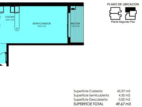 Departamento en Venta en Parque Chacabuco, USD 126.000