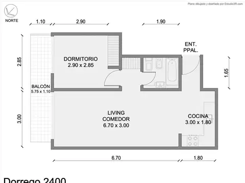 Departamento en Venta de 2 ambientes