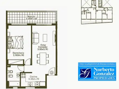 Departamento en Venta de 2 dormitorios